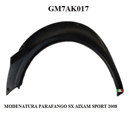 Modanatura anteriore sinistra - modanatura,