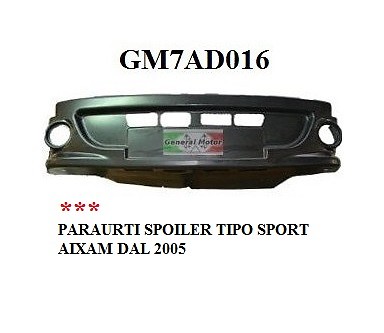 Paraurti anteriore - paraurti, (spoiler)